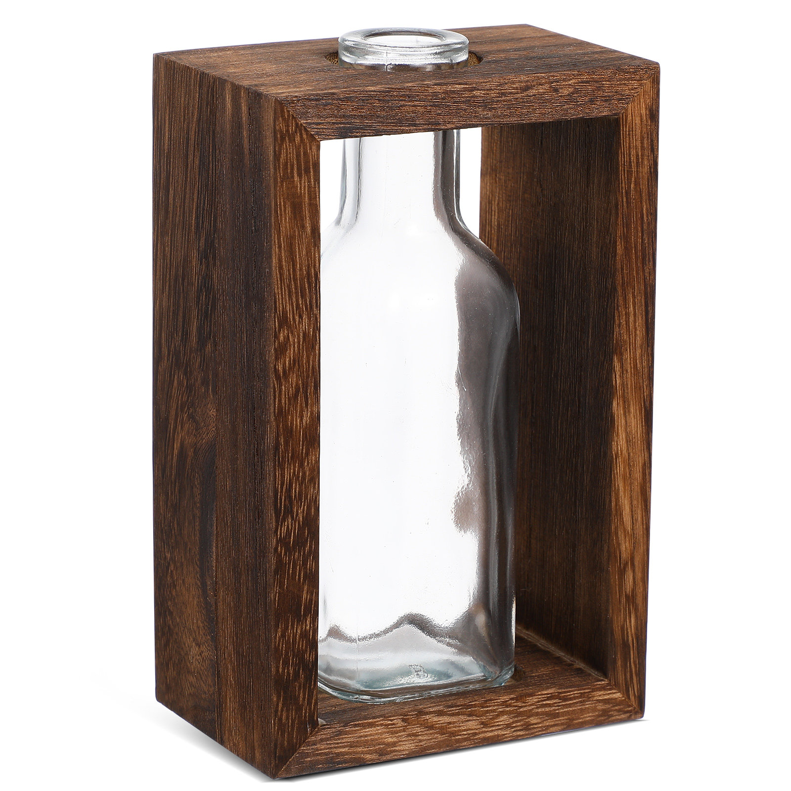 1Set Wooden Hydroponic Plant P - огляд і ціна Propagation Station Vase