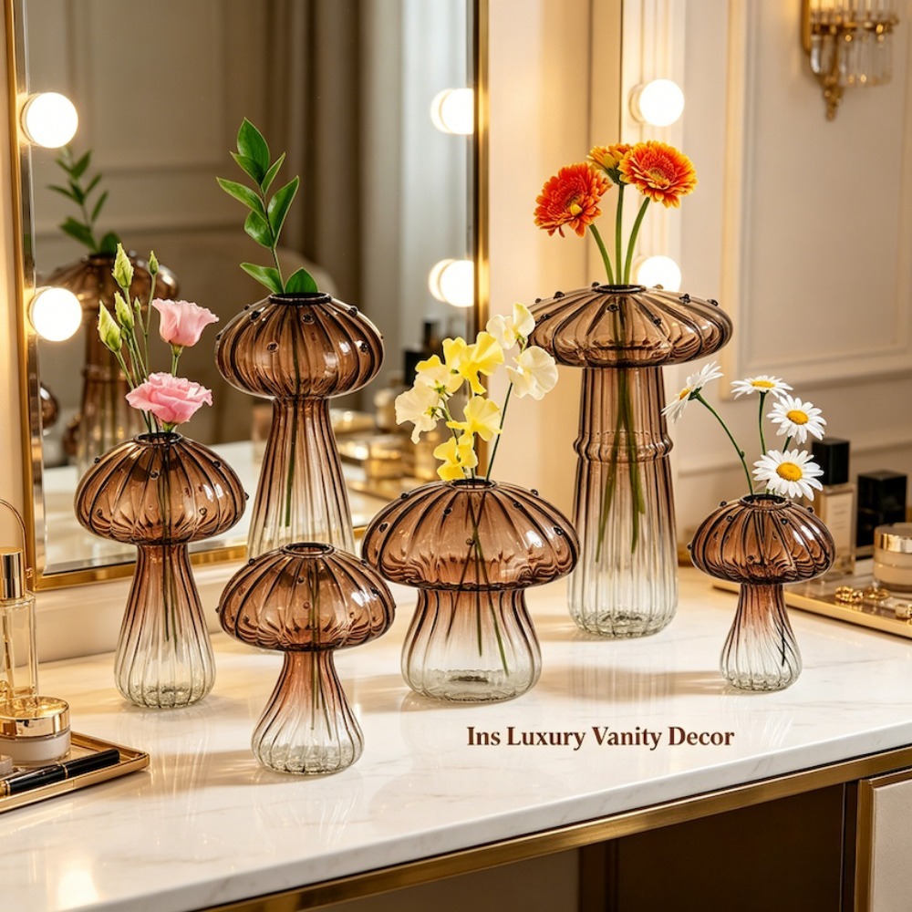 Mushroom‑Design Fluted Glass P - огляд і ціна Propagation Station Vase