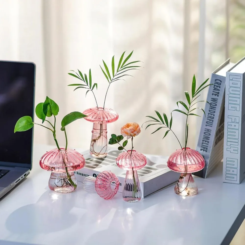 Mushroom‑Design Fluted Glass P - огляд і ціна Propagation Station Vase