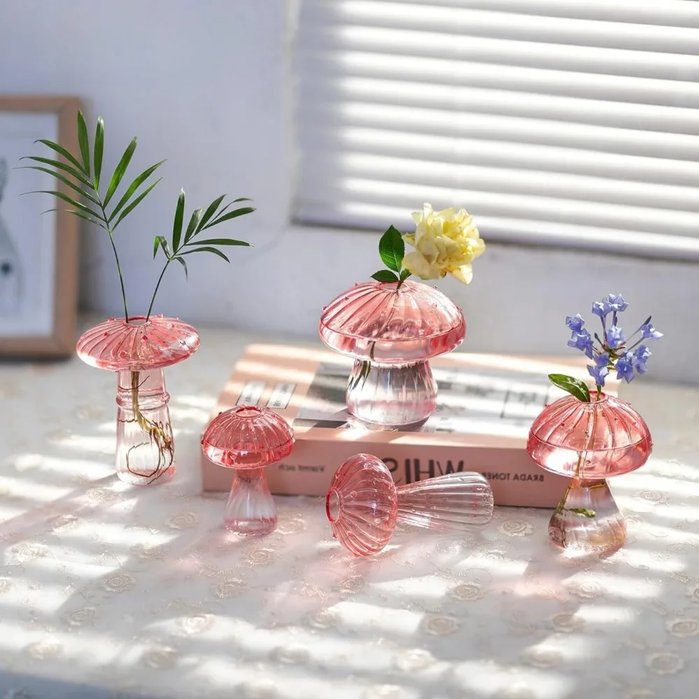 Mushroom‑Design Fluted Glass P - огляд і ціна Propagation Station Vase